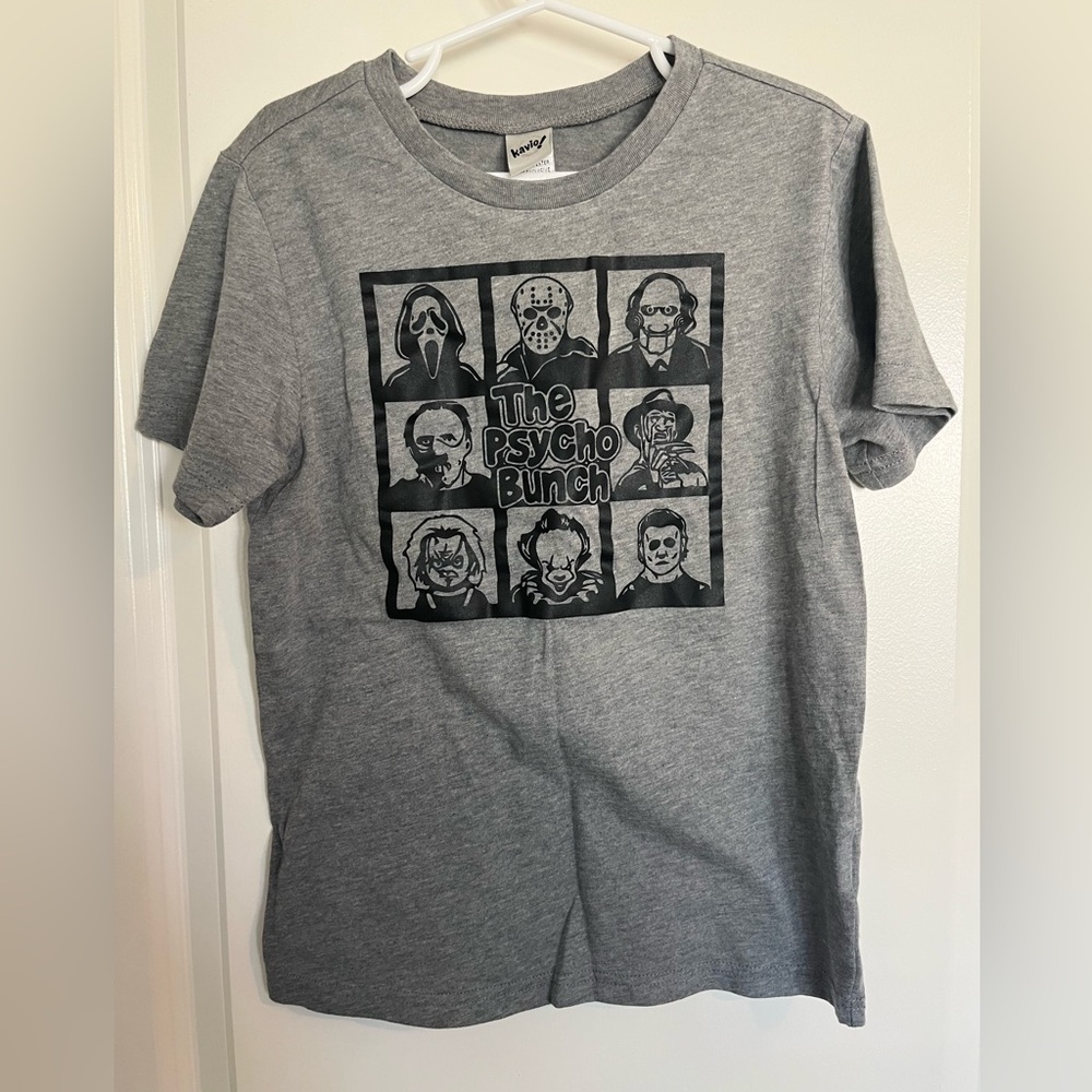Kavio Gray Graphic Kid’s T-Shirt- Halloween